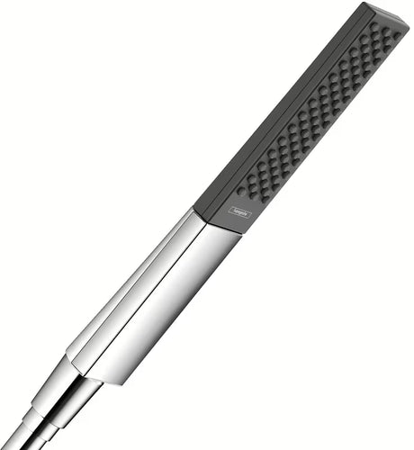 Štapni ručni tuš hansgrohe Rainfinity 100 1jet u kromu s antracitom i mlazom PowderRain.