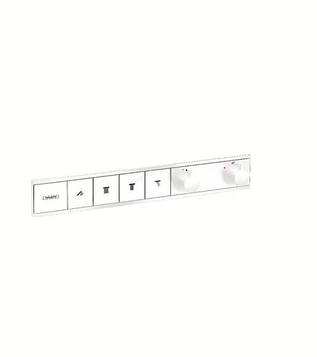 Hansgrohe Rainselect 4 podžbukna miješalica za tuš u mat bijeloj boji s tipkama Select