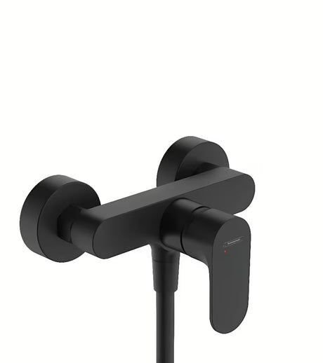 Hansgrohe Rebris S zidna miješalica za tuš u mat crnoj izvedbi s ručicom