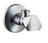 Kutni ventil Hansgrohe E bez filtra s priključkom G ½ na dovodu i G ⅜ na odvodu