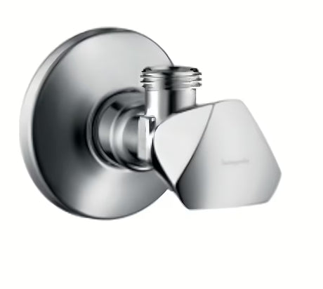 Kutni ventil Hansgrohe E bez filtra s priključkom G ½ na dovodu i G ⅜ na odvodu