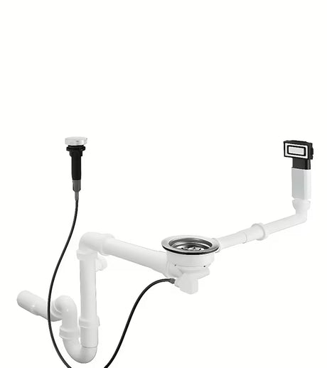 Odvodno-preljevni set od nehrđajućeg čelika hansgrohe D14-11 pro kuhinjski jednostruki sudoper s ekscentrom