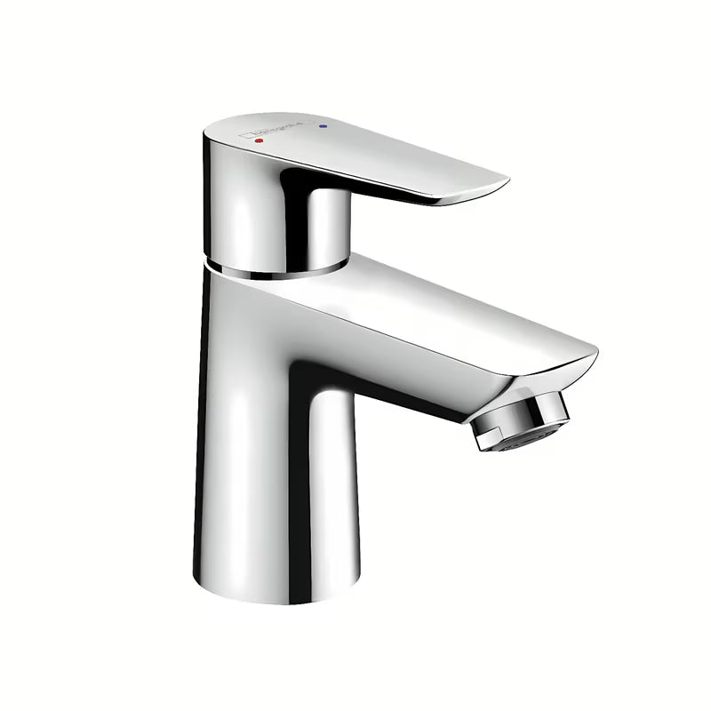 Kromirana jednoručna baterija miješalica za umivaonik Hansgrohe Talis E 80 s odvodom i poteznom šipkom