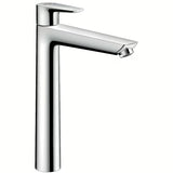 Hansgrohe Talis E visoka jednoručna baterija miješalica za umivaonik u kromu s odvodom i visokim izljevom