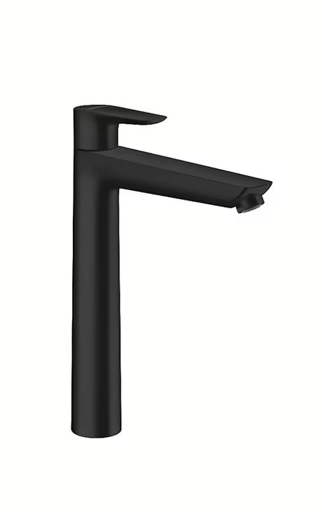 Hansgrohe Talis E visoka miješalica za umivaonik u mat crnoj izvedbi bez odvoda