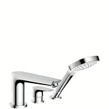 Hansgrohe Talis E kromirana miješalica za kadu na rub kade s ručnim tušem