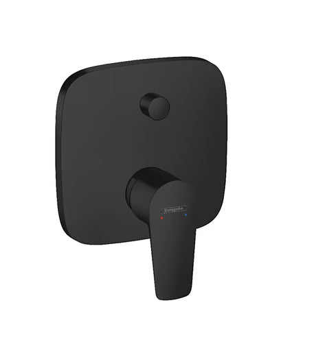 Podžbukna jednoručna baterija tuš i miješalica za kadu hansgrohe Talis E u mat crnoj boji