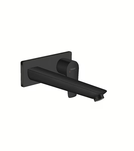 Podžbukna umivaonička jednoručna baterija slavina Hansgrohe Talis E u mat crnoj boji pro za zidnu montažu