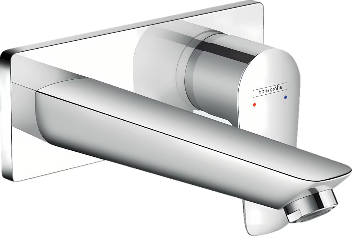 Hansgrohe Talis E podžbukna jednoručna baterija miješalica za umivaonik u krom izvedbi pro za zidnu montažu.