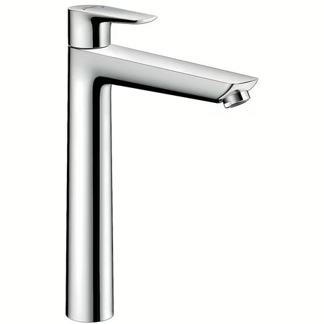 Hansgrohe Talis E visoka jednoručna baterija miješalica za umivaonik u kromu s odvodom i visokim izljevom