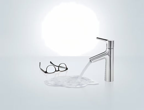 Kromirana jednoručna baterija stojeća miješalica za umivaonik Hansgrohe Talis S bez odvoda