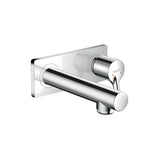 Podžbukna miješalica za umivaonik Hansgrohe Talis S u krom izvedbi pro za zidnu montažu.
