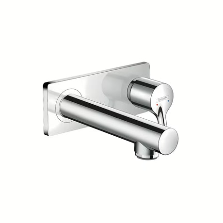 Podžbukna miješalica za umivaonik Hansgrohe Talis S u krom izvedbi pro za zidnu montažu.