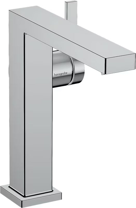 Kromirana jednoručna baterija miješalica za umivaonik Hansgrohe Tecturis E s bočnom ručicom i četvrtastim dizajnom