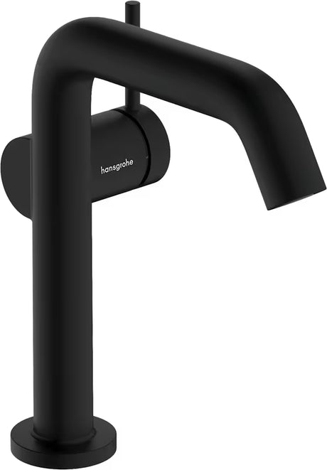 Hansgrohe Tecturis S jednoručna baterija miješalica za umivaonik u mat crnoj izvedbi s tehnologijom CoolStart i Push-open odvodom