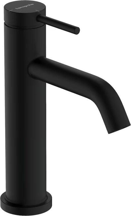 Mat crna jednoručna baterija miješalica za umivaonik Hansgrohe Tecturis S 110 CoolStart za umivaonik