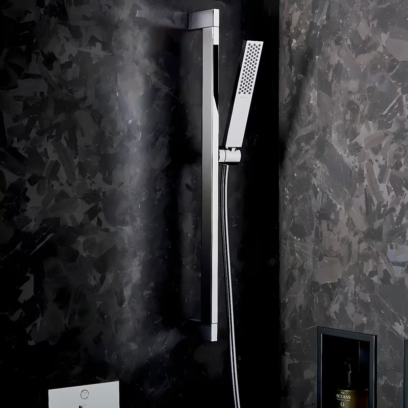 Kromirani tuš šipka hansgrohe Unica E Puro 0,65 m s podesivim klizačem i tuš crijevom 1,60 m