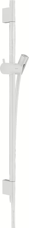 Tuš šipka Hansgrohe Unica S Puro u mat bijeloj boji s tuš crijevom i metalnim klizačem