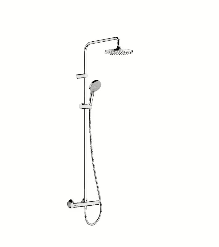 Hansgrohe Vernis Blend tuš sustav s termostatskom miješalicom u kromu s nadglavnim tušem 205 mm