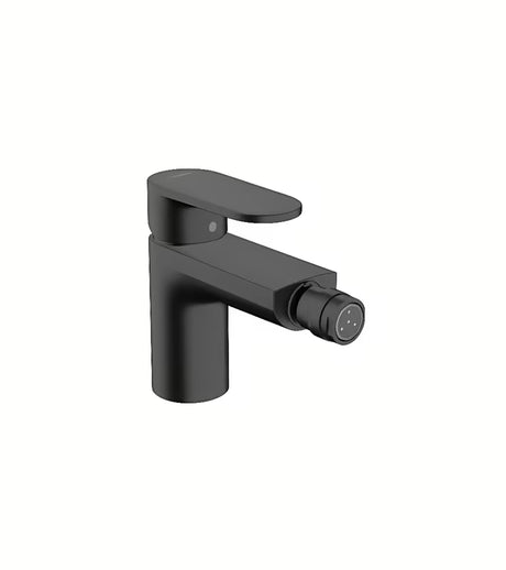 Bide miješalica jednoručna baterija hansgrohe Vernis Blend u mat crnoj s odvodom i s podiznim ispustom