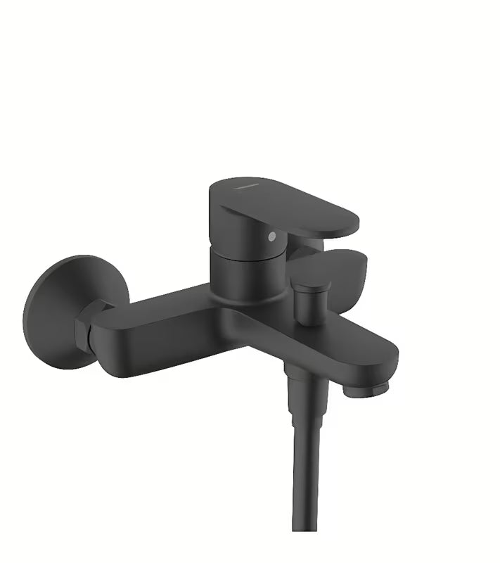 Hansgrohe Vernis Blend zidna jednoručna baterija miješalica za kadu u mat crnoj boji