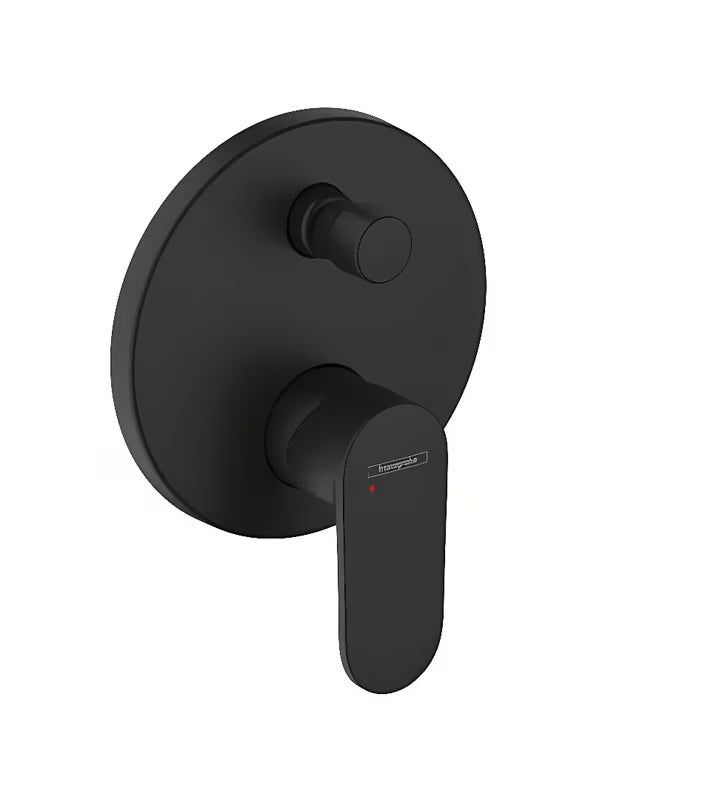 Podžbukna tuš slavina i miješalica za kadu Hansgrohe Vernis Blend u mat crnoj boji s ručicom