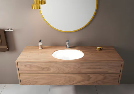 Kromirana jednoručna baterija miješalica za umivaonik Hansgrohe Vernis Blend 100 s odvodom i poteznom šipkom.