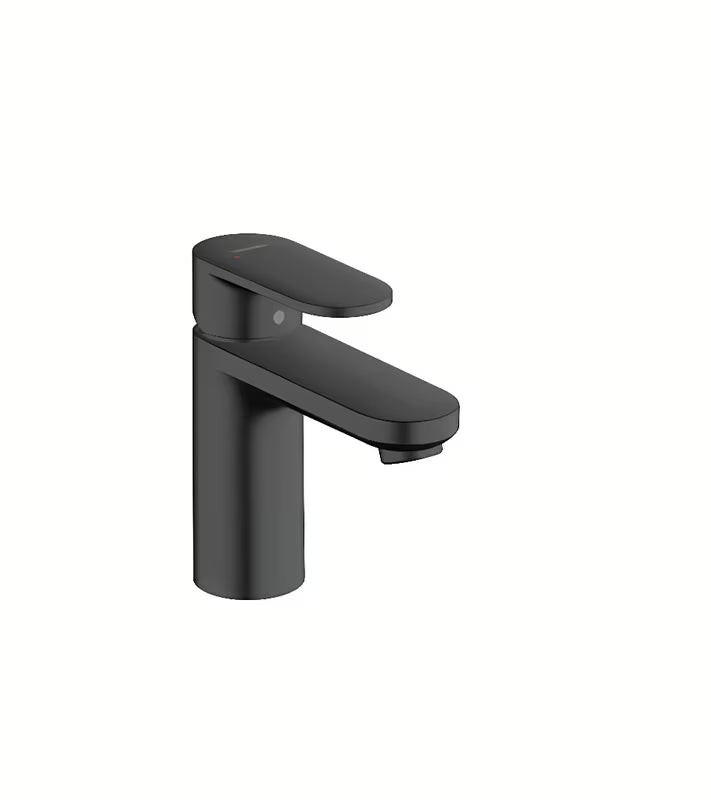 Umivaonička jednoručna baterija slavina hansgrohe Vernis Blend 100 u crnoj mat boji za moderan umivaonik