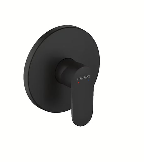 Hansgrohe Vernis Blend podžbukna miješalica za tuš u mat crnoj boji s ručicom