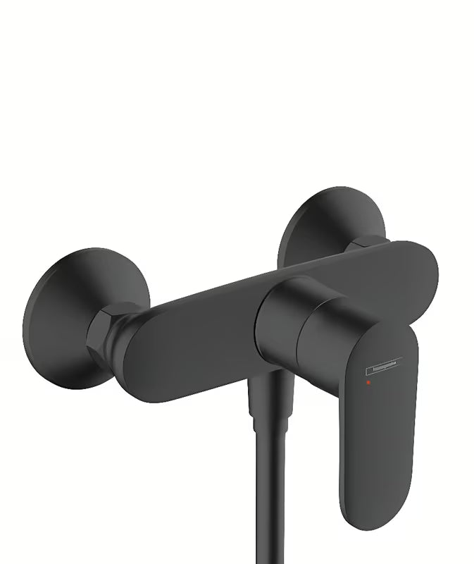 Hansgrohe Vernis Blend zidna jednoručna baterija miješalica za tuš u mat crnoj izvedbi