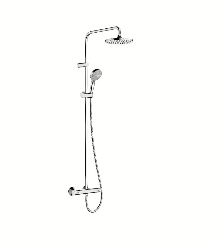 Hansgrohe Vernis Blend tuš sustav s termostatskom miješalicom u kromu s nadglavnim tušem 205 mm