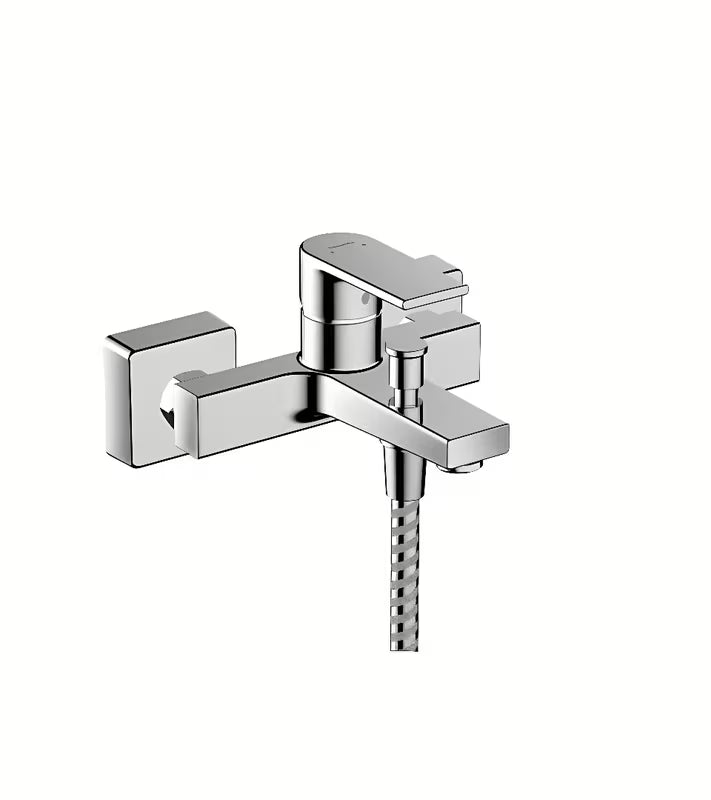 Zidna jednoručna baterija miješalica za kadu Hansgrohe Vernis Shape u krom izvedbi