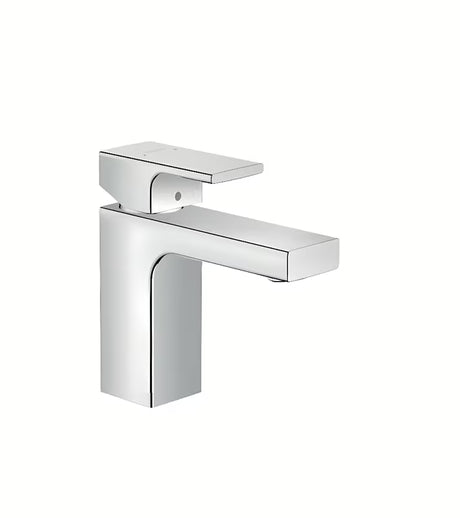 Kromirana umivaonička jednoručna baterija slavina Hansgrohe Vernis Shape 100 s odvodom i podizačem