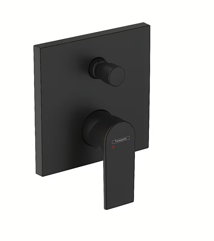 Hansgrohe Vernis Shape podžbukna tuš slavina i miješalica za kadu u mat crnoj boji s ručicom