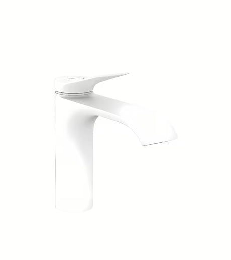 Hansgrohe Vivenis jednoručna baterija miješalica za umivaonik u mat bijeloj boji s ekstra širokim izljevom WaterfallStream