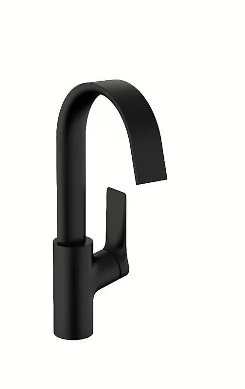 Hansgrohe Vivenis jednoručna baterija miješalica za sudoper u mat crnoj izvedbi sa zakretnim izljevom i širokim mlazom