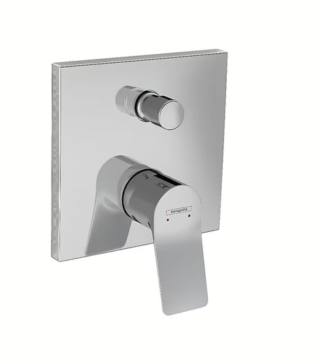 Podžbukna jednoručna baterija tuš i miješalica za kadu hansgrohe Vivenis u krom izvedbi.