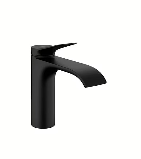 Hansgrohe Vivenis jednoručna baterija miješalica za umivaonik u mat crnoj izvedbi s ekstra širokim mlazom WaterfallStream