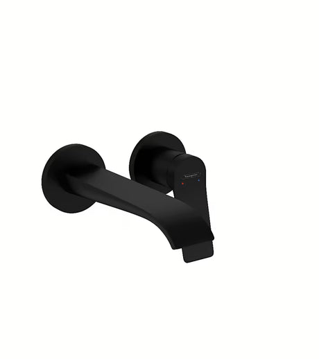 Podžbukna miješalica za umivaonik Hansgrohe Vivenis u crnoj mat izvedbi sa širokim izljevom