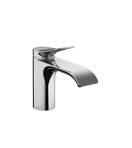 Kromirana jednoručna baterija miješalica za umivaonik Hansgrohe Vivenis s ekstra širokim mlazom WaterfallStream i ispusnim ventilom s podizačem.