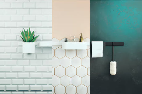 Duboka polica za odlaganje Hansgrohe wallstoris u mat bijeloj boji pro za montažu na zidnu šipku