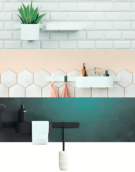 Duboka polica za odlaganje Hansgrohe wallstoris u mat bijeloj boji pro za montažu na zidnu šipku