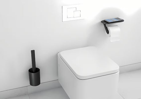 Hansgrohe wallstoris set dodataka pro WC školjke u mat crnoj boji s držačem papira i držačem WC školjke četke