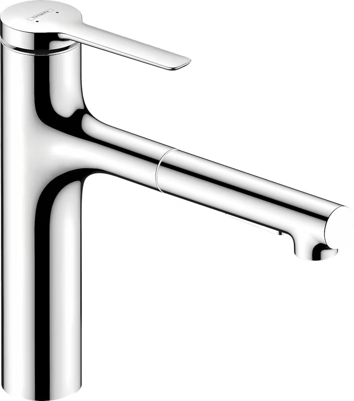 Hansgrohe Zesis M33 kromirana miješalica za sudoper s izvlačivim tušem i sa zakretnim izljevom