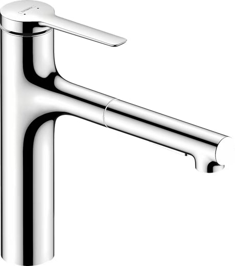 Hansgrohe Zesis M33 kromirana miješalica za sudoper s izvlačivim tušem i sa zakretnim izljevom