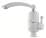 Bijela miješalica za sudoper Homelife Termo Quick s električnim protočnim grijanjem vode.