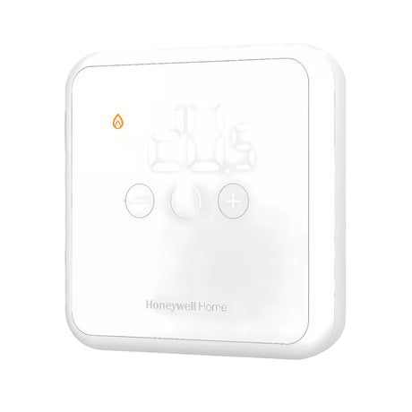 Bijeli žičani digitalni sobni termostat Honeywell DT4 s LED zaslonom i dodirnim tipkama