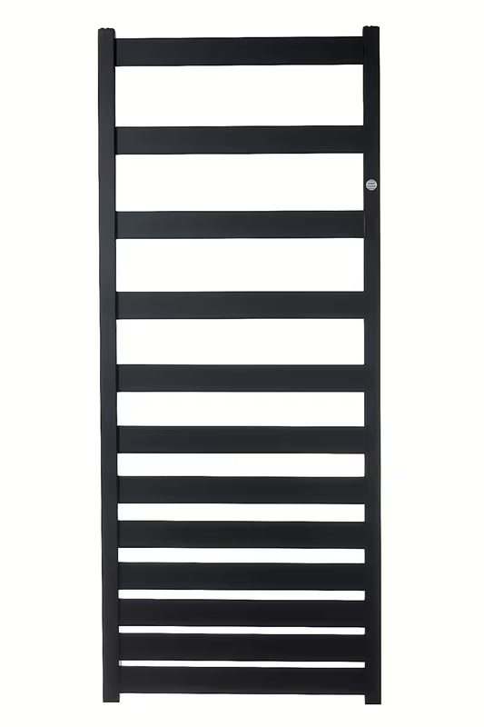 Kombinirani kupaonski radijator Hopa Belti u crnoj mat boji, 157,3x50 cm.