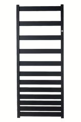 Kombinirani radijator Hopa Belti 60x157,3 cm u crnoj mat boji sa središnjim priključkom.