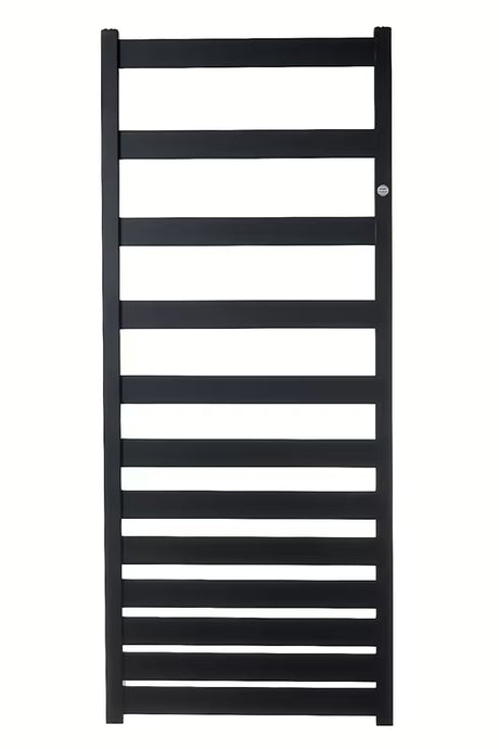 Kombinirani radijator Hopa Belti 60x157,3 cm u crnoj mat boji sa središnjim priključkom.